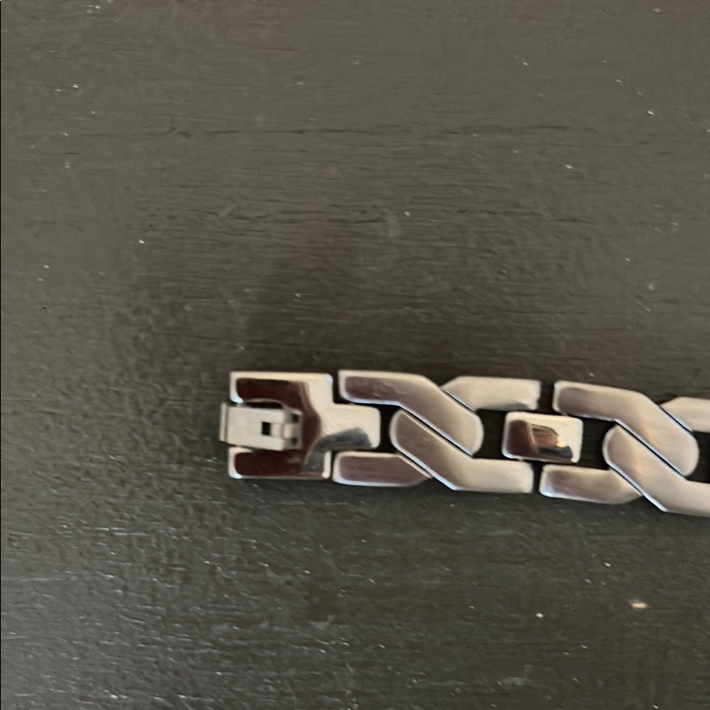 Men's Silver Chain Bracelet - Picture 4 of 7